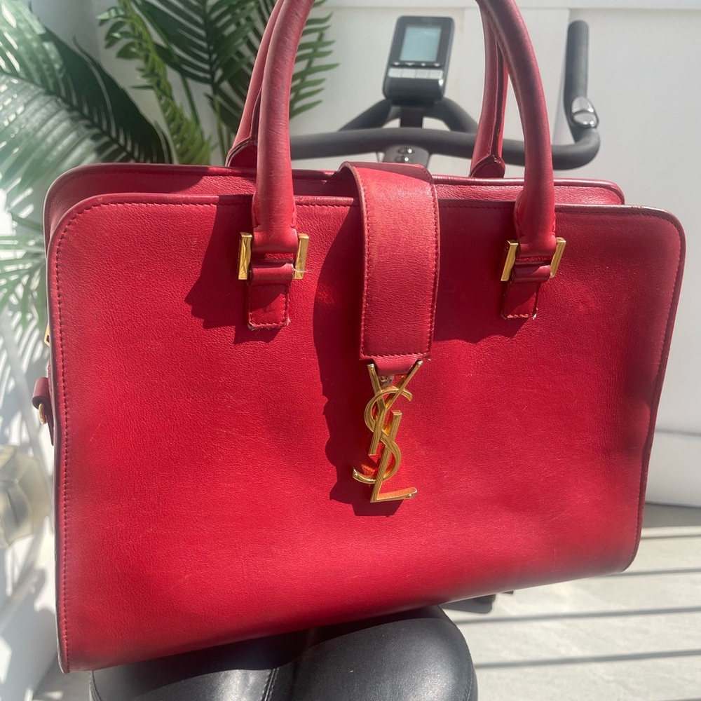 Yves Saint Laurent Scarlet Satchel - Picture 1 of 10